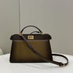 Replica Fendi Peekaboo Large Dark Brown