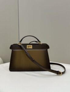 Fake Fendi Peekaboo Large Dark Brown - ultra-realistic fake purse