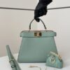 Fake Fendi Peekaboo Medium Light Green - 1:1 premium replica handbag