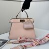 Fake Fendi Peekaboo Medium Pink - top-grade luxury bag dupe