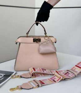Fake Fendi Peekaboo Medium Pink - top-grade luxury bag dupe