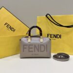 Replica Fendi By The Way Boston Dark Beige - affordable luxury replica bag