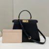 Fake Fendi Peekaboo Medium Black - premium superclone handbag