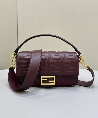 Replica Fendi Baguette Bordeaux - affordable designer bags