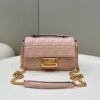 Fake Fendi Baguette Sliding Chain Pink - affordable luxury replica bag