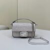 Fake Fendi Baguette Silver Diamond - best quality fake designer bag