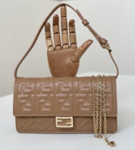 Fake Fendi Baguette Full Brown - premium superclone handbag