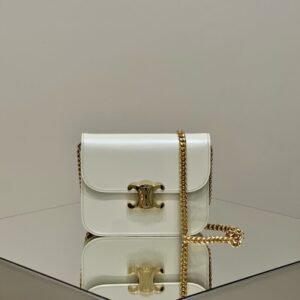 Replica Celine Teen Triomphe Bag White - elite factory replica handbag