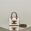 Replica Celine Triomphe Boston White - best quality fake designer bag