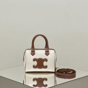 Replica Celine Triomphe Boston White - best quality fake designer bag