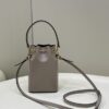 Fake Fendi Tresor Mini Bucket Grey - high-end replica designer purse