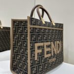 Replica Fendi Sunshine Tote Brown Monogram - top-grade luxury bag dupe