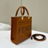 Fake Fendi Mini Tote Brown - affordable luxury replica bag