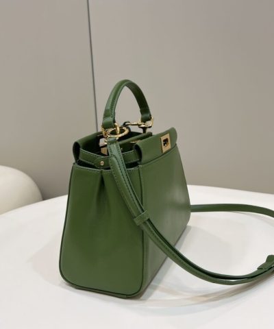 Fake Fendi Peekaboo Green - top-grade luxury bag dupe