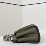 Replica Fendi Peekaboo Small Dark Grey - elite factory replica handbag