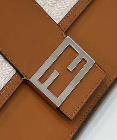 Fake Fendi Baguette Pouch Brown - 1:1 premium replica handbag