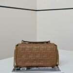 Replica Fendi Baguette Sliding Chain Brown - high-quality designer bag dupe