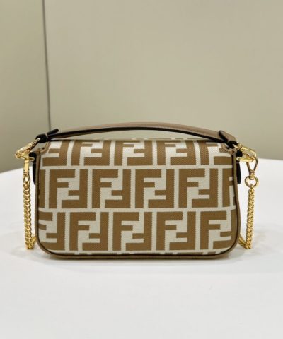 Fake Fendi Baguette Ff Brown - affordable luxury replica bag