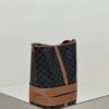 Fake Celine Triomphe Bucket Brown - elite factory replica handbag