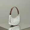 Replica Celine Triomphe Moon Bag White - best quality fake designer bag