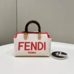 Replica Fendi By The Way Boston Red White - affordable luxury replica bag