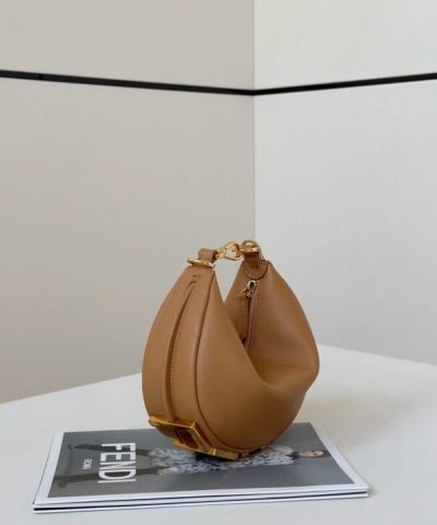 Fake Fendi Fendigraphy Small Brown - high-end replica designer purse