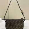 Fake Fendi Simply Brown Cotton - top-grade luxury bag dupe