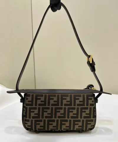 Fake Fendi Simply Brown Cotton - top-grade luxury bag dupe