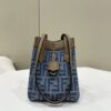 Replica Fendi Origami Small Blue Cotton - 1:1 premium replica handbag