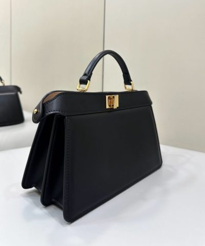 Fake Fendi Peekaboo Large Black - 1:1 premium replica handbag