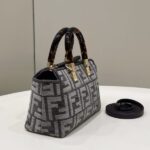 Replica Fendi By The Way Boston Brown Cotton - 1:1 premium replica handbag