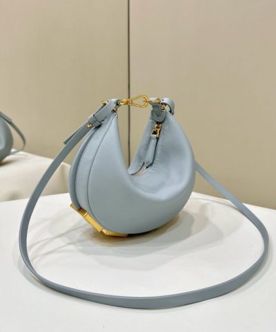 Fake Fendi Fendigraphy Small Sky Blue - premium superclone handbag