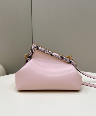 Fake Fendi First Pink Python - top-grade luxury bag dupe