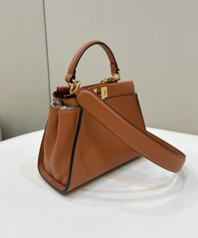 Replica Fendi Peekaboo Medium Brown - top-grade luxury bag dupe