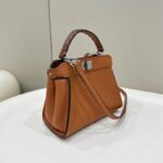 Replika Fendi Peekaboo Small Brown - premium superklon håndtaske