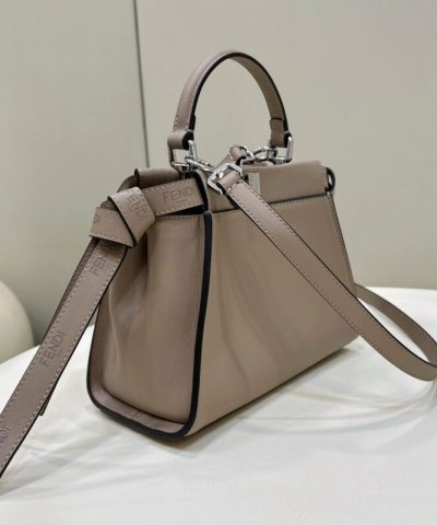 Replica Fendi Peekaboo Small Beige - designer handbag clone