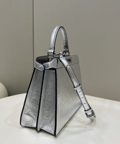 Replica Fendi Peekaboo Large Silver - top-grade luxury bag dupe