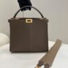 Fake Fendi Peekaboo X Lite Brown - top-grade luxury bag dupe