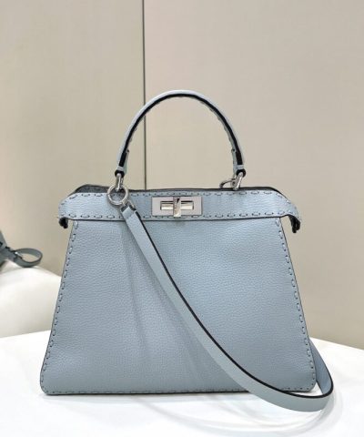 Fake Fendi Peekaboo Sky Blue - premium superclone handbag