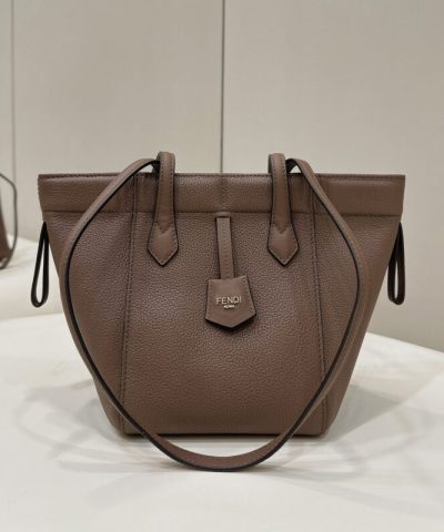 Replica Fendi Origami Small Brown - elite factory replica handbag