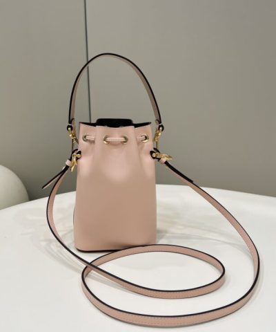 Replica Fendi Tresor Mini Bucket Pink - 1:1 premium replica handbag
