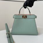 Replika torebki Fendi Peekaboo Medium Light Green - 1:1 premium replika torebki