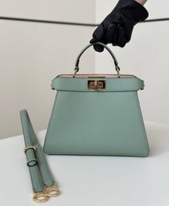 Fake Fendi Peekaboo Medium Light Green - 1:1 premium replica handbag