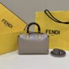Fake Fendi By The Way Boston Dark Beige - high-end replica designer purse