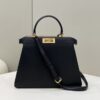 Fake Fendi Peekaboo Medium Black - best quality fake designer bag