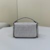 Fake Fendi Baguette Silver Diamond - affordable luxury replica bag