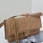 a2 Réplica da bolsa Fendi Baguette Full Brown - réplica de bolsa de luxo acessível