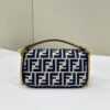 Fake Fendi Baguette Small Cotton Blue - affordable luxury replica bag