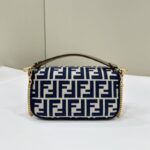 a2 Replica Fendi Baguette Small Cotton Blue - affordable luxury replica bag