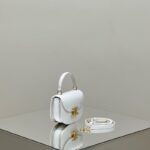 Replica Celine Mini Triomphe White - designer handbag clone